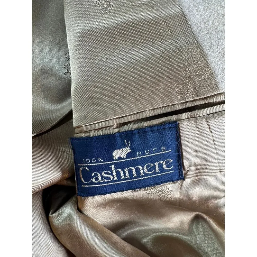 Club Room 100% Pure Cashmere Blazer Sport Coat Beige Tan 2 Button 48R? 24